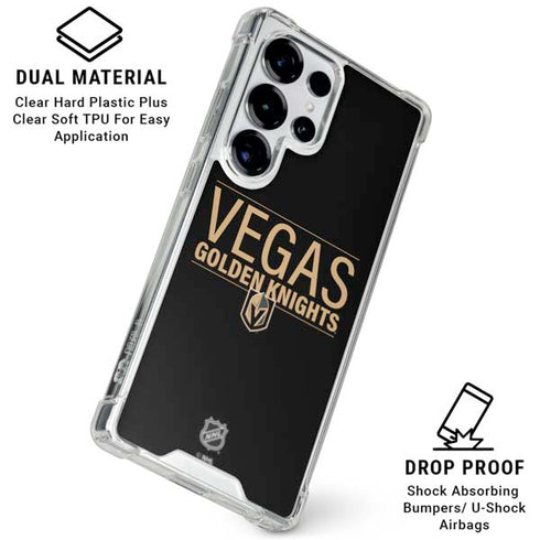 NHL Vegas Golden Knights Lineup Galaxy S25 Ultra Clear Case