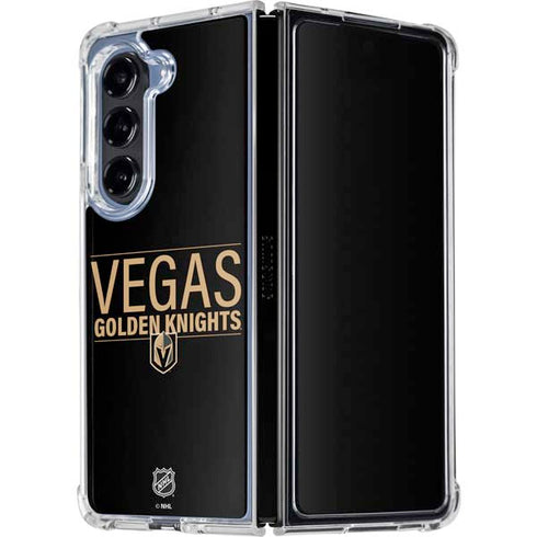 NHL Vegas Golden Knights Lineup Galaxy Z Fold5 5G Clear Case
