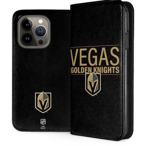 NHL Vegas Golden Knights Lineup iPhone 14 Pro Folio Case