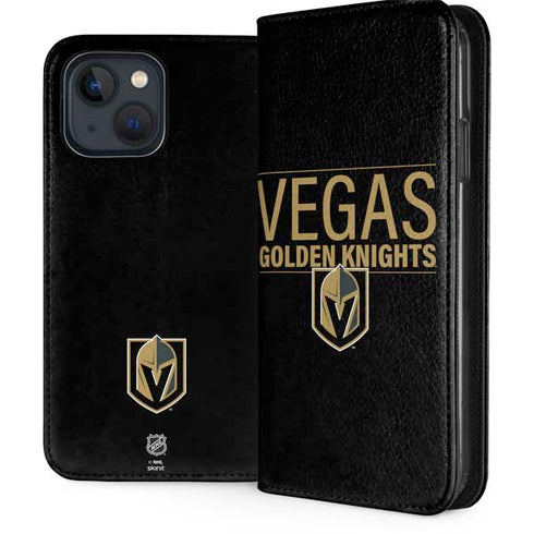 NHL Vegas Golden Knights Lineup iPhone 15 Plus Folio Case