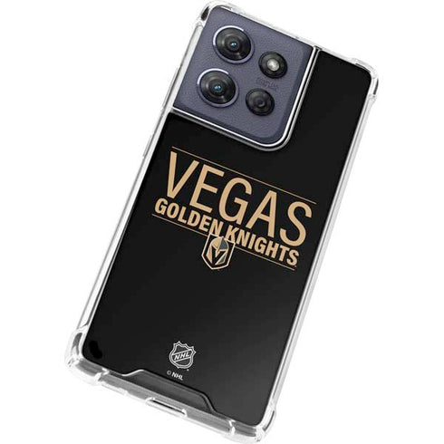 NHL Vegas Golden Knights Lineup Moto G 5G (2025) Clear Case