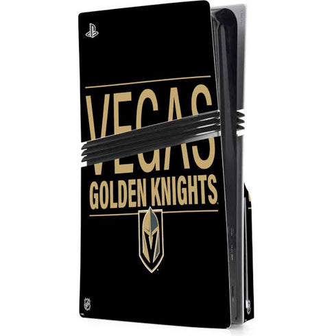 NHL Vegas Golden Knights Lineup PS5 Pro Disk Console Skin