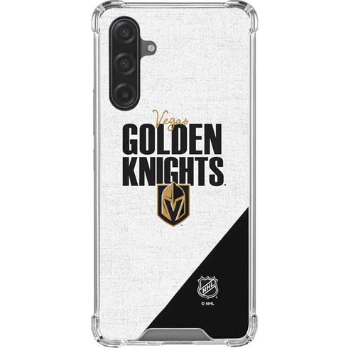 NHL Vegas Golden Knights Script Galaxy A17 Clear Case