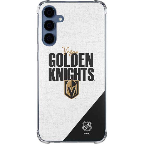 NHL Vegas Golden Knights Script Galaxy A35 5G Clear Case