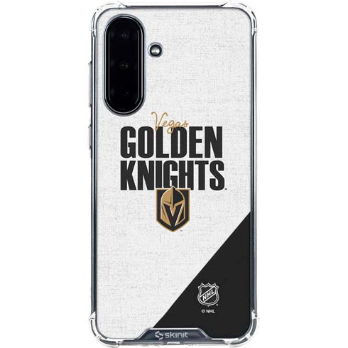 NHL Vegas Golden Knights Script Galaxy A36 5G Clear Case