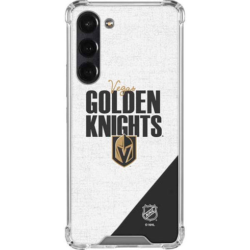 NHL Vegas Golden Knights Script Galaxy S24 FE Clear Case
