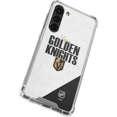 NHL Vegas Golden Knights Script Galaxy S24 FE Clear Case