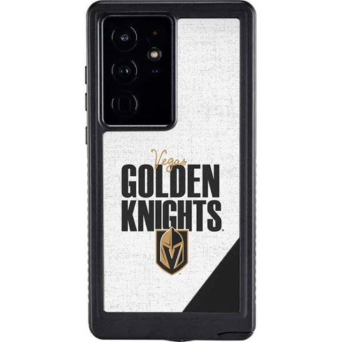 NHL Vegas Golden Knights Script Galaxy S24 Ultra Waterproof Case