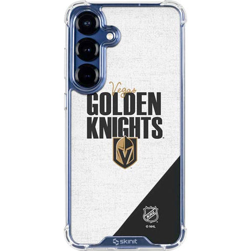 NHL Vegas Golden Knights Script Galaxy S25 Plus Clear Case