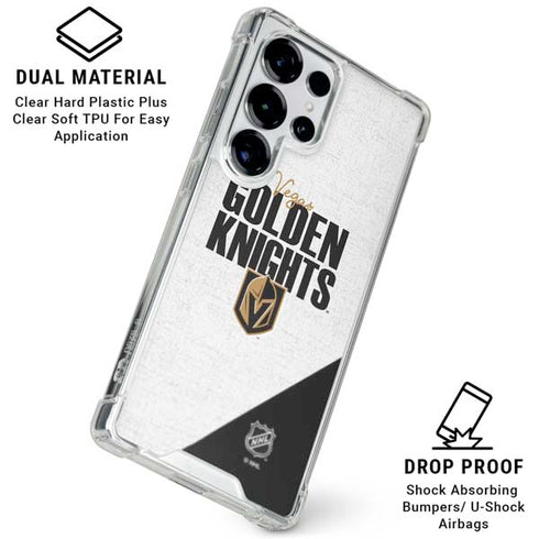 NHL Vegas Golden Knights Script Galaxy S25 Ultra Clear Case