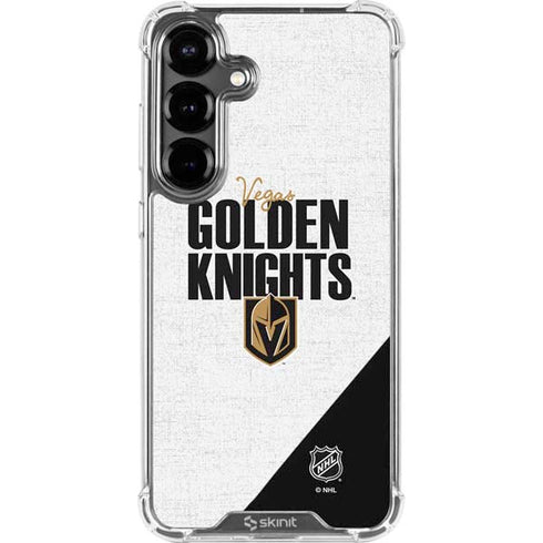 NHL Vegas Golden Knights Script Galaxy S26 Clear Case
