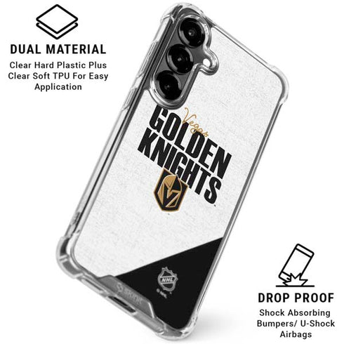 NHL Vegas Golden Knights Script Galaxy S26 Plus Clear Case