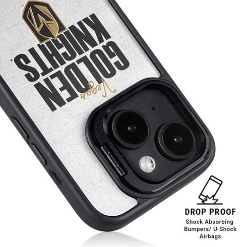 NHL Vegas Golden Knights Script iPhone 14 Kickstand Case