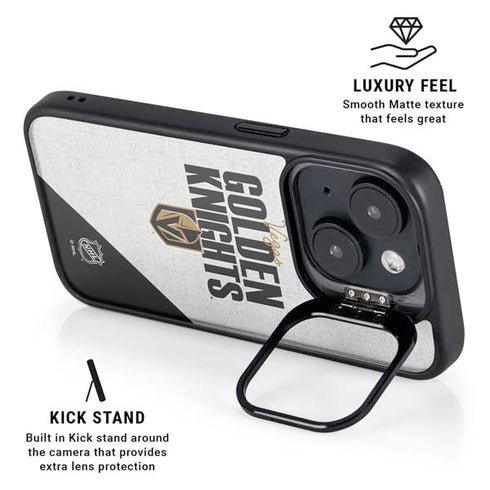 NHL Vegas Golden Knights Script iPhone 14 Plus Kickstand Case
