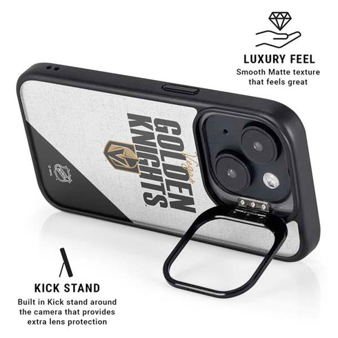 NHL Vegas Golden Knights Script iPhone 15 Kickstand Case