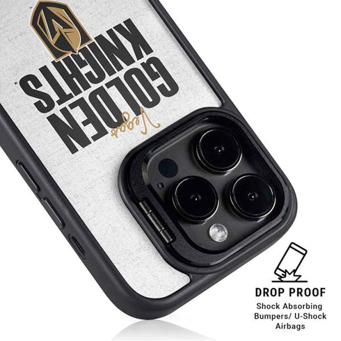 NHL Vegas Golden Knights Script iPhone 15 Pro Max Kickstand Case