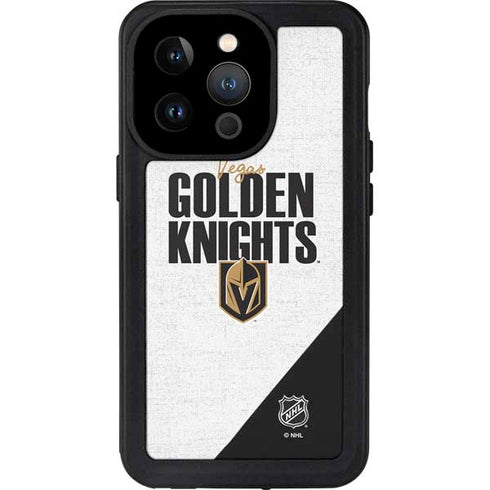 NHL Vegas Golden Knights Script iPhone 15 Pro Waterproof Case
