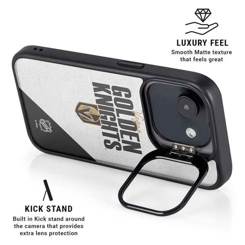 NHL Vegas Golden Knights Script iPhone 16e Kickstand Case