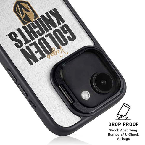 NHL Vegas Golden Knights Script iPhone 16e Kickstand Case