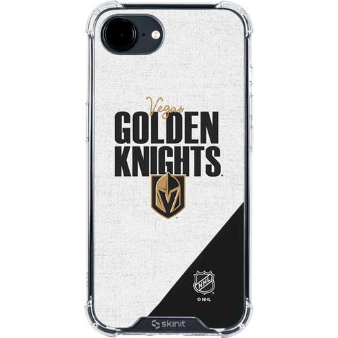 NHL Vegas Golden Knights Script iPhone 16e Clear Case