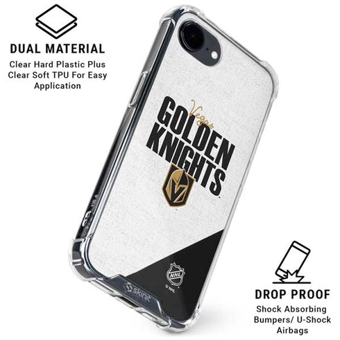 NHL Vegas Golden Knights Script iPhone 16e Clear Case