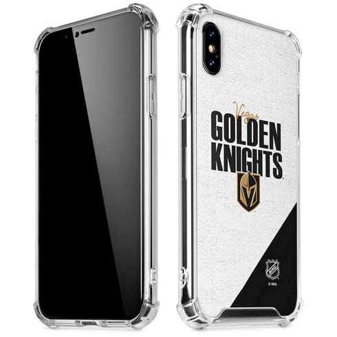 NHL Vegas Golden Knights Script iPhone X/XS Clear Case