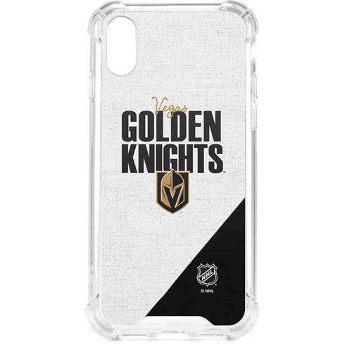 NHL Vegas Golden Knights Script iPhone XS Clear Case