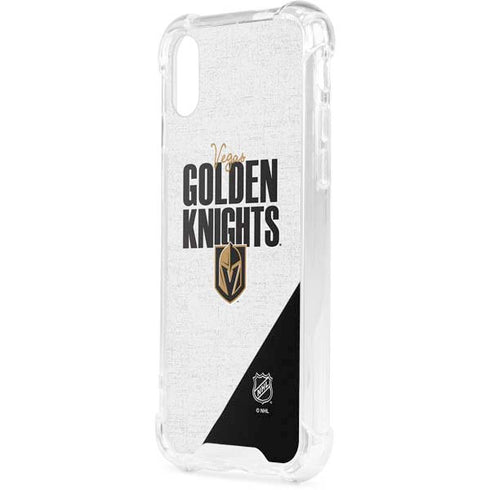 NHL Vegas Golden Knights Script iPhone XS Clear Case