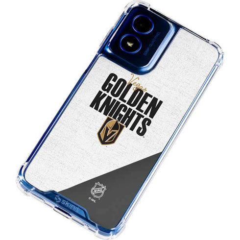 NHL Vegas Golden Knights Script Moto G 5G (2024) Clear Case