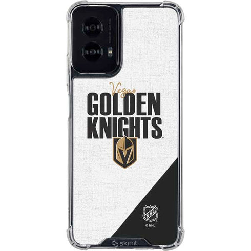 NHL Vegas Golden Knights Script Moto G Power 5G (2024) Clear Case