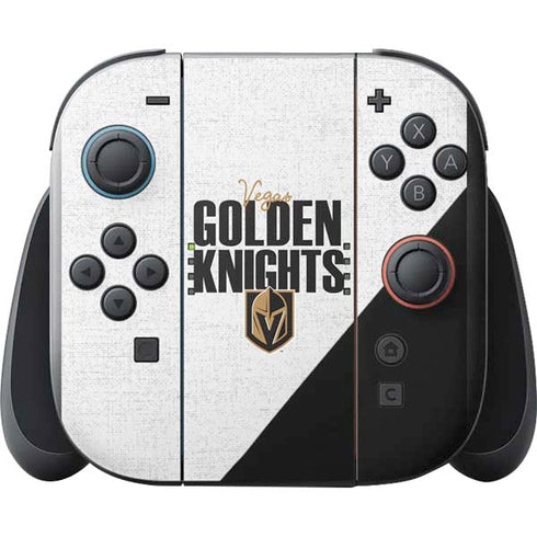 NHL Vegas Golden Knights Script Nintendo Switch 2 (2025) with Joy-Con Skin