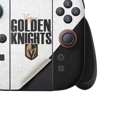 NHL Vegas Golden Knights Script Nintendo Switch 2 (2025) Joy-Con Controller Skin
