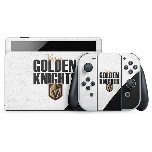 NHL Vegas Golden Knights Script Nintendo Skins