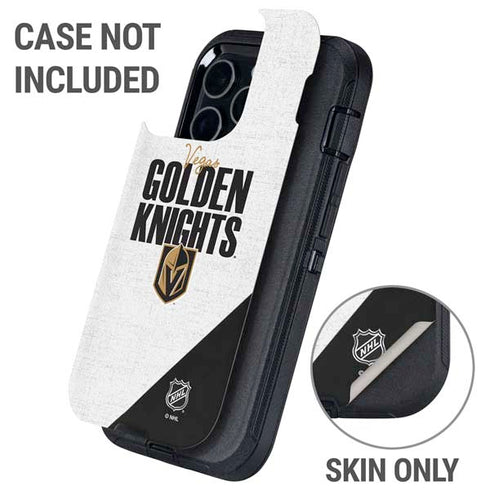 NHL Vegas Golden Knights Script Otterbox Defender iPhone Skin