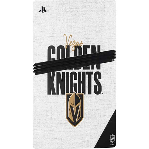 NHL Vegas Golden Knights Script PS5 Pro Disk Console Skin
