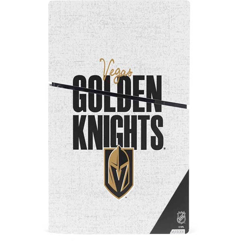 NHL Vegas Golden Knights Script PS5 Slim Digital Edition Console Skin
