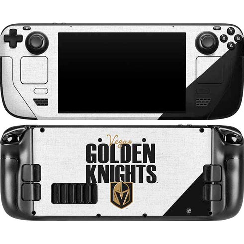 NHL Vegas Golden Knights Script Steam Deck Handheld Gaming Computer OLED Skin