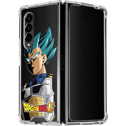 Dragon Ball Super Vegeta Galaxy Z Fold4 5G Clear Case