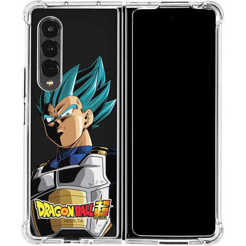 Dragon Ball Super Vegeta Galaxy Z Fold4 5G Clear Case