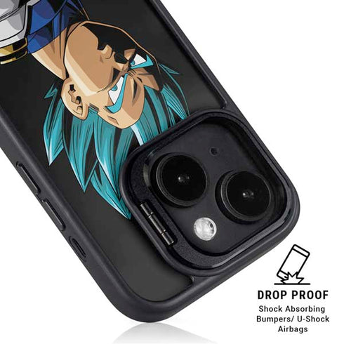 Dragon Ball Super Vegeta iPhone 15 Kickstand Case
