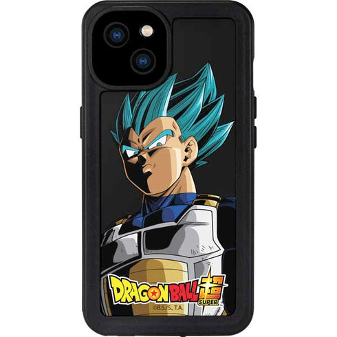 Dragon Ball Super Vegeta iPhone 15 Plus Waterproof Case