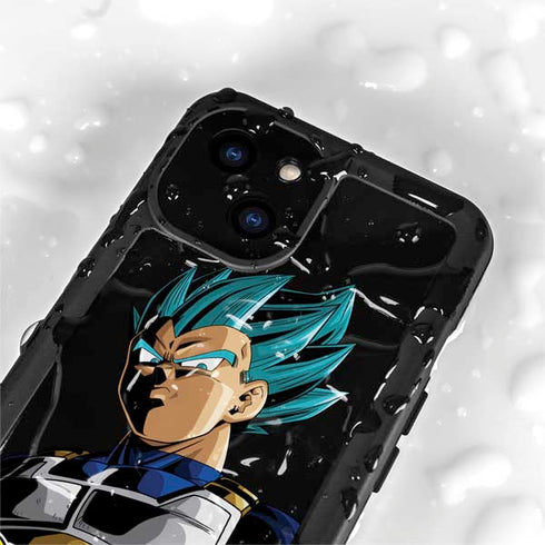 Dragon Ball Super Vegeta iPhone 15 Plus Waterproof Case