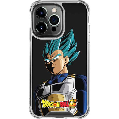 Dragon Ball Super Vegeta iPhone 15 Pro Clear Case