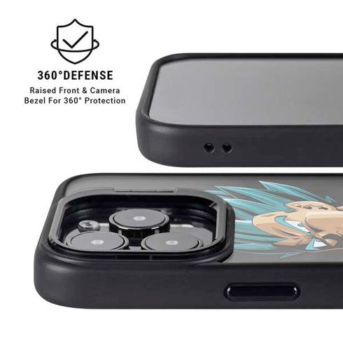 Dragon Ball Super Vegeta iPhone 15 Pro Kickstand Case