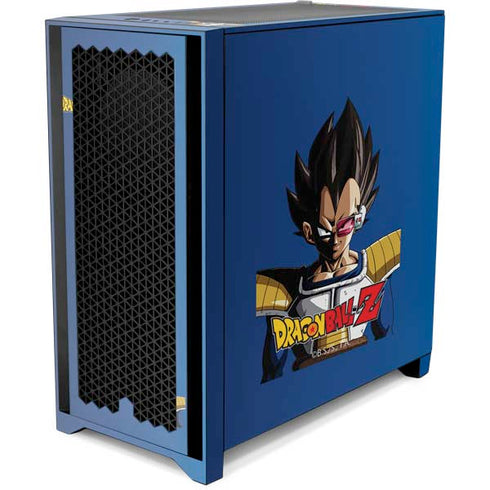 Dragon Ball Z Vegeta Portrait Corsair 4000D Tempered Glass Mid-Tower ATX Case Skin