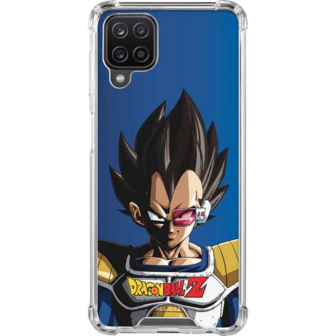 Dragon Ball Z Vegeta Portrait Galaxy A12 Clear Case