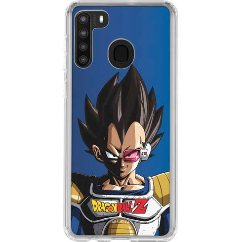 Dragon Ball Z Vegeta Portrait Galaxy A21 Clear Case