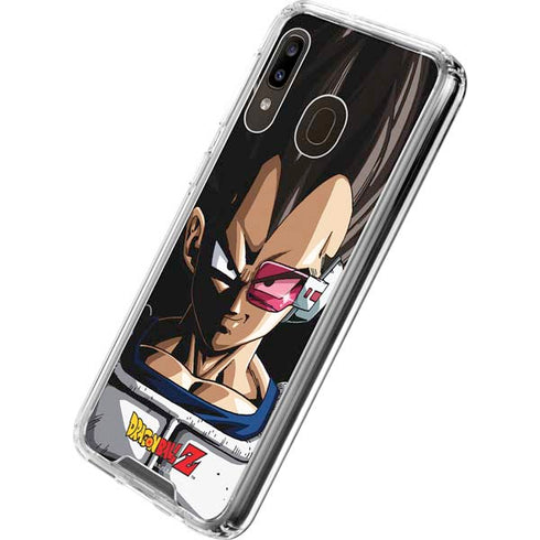 Dragon Ball Z Vegeta Portrait Galaxy A30 Clear Case