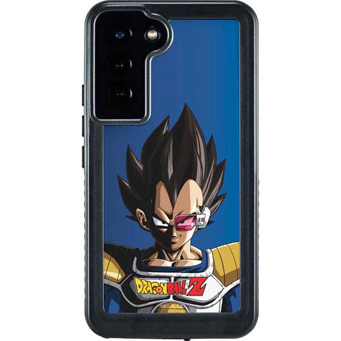 Dragon Ball Z Vegeta Portrait Galaxy S24 Plus Waterproof Case