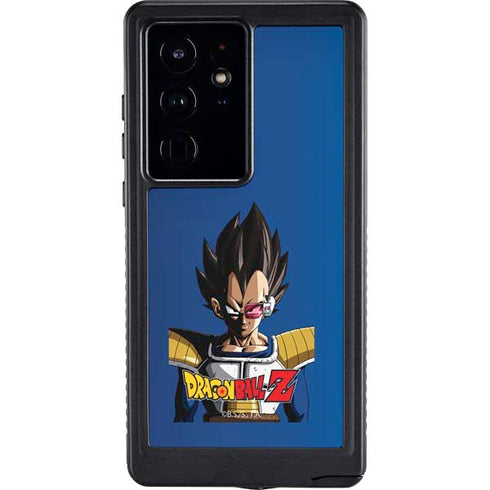Dragon Ball Z Vegeta Portrait Galaxy S24 Ultra Waterproof Case